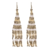 Boucles d'oreilles longues pastel perles roses 