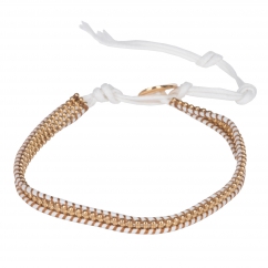 Bracelet cuir femme blanc