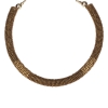 Collier ras du cou perles dorées