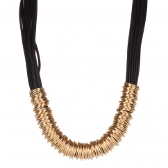 Collier ras de cou anneau doré - Collier Court