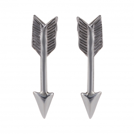 Boucle d'oreille argent puce flèche - Boucles d'oreilles Femme