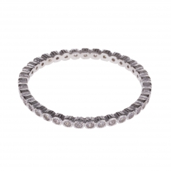 Bague argent femme strass - Bague Strass