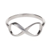 Bague argent femme infini - Bague Fine