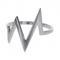 Bague argent femme zig zag - Bague Fine
