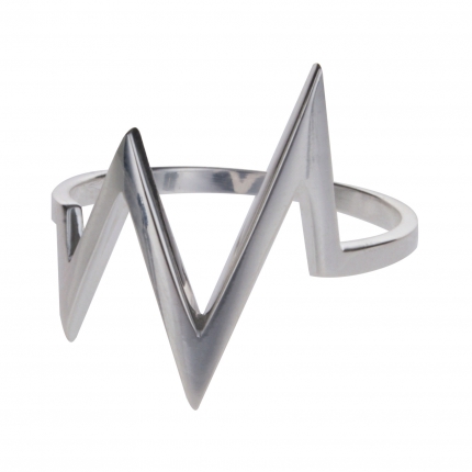 Bague argent femme zig zag - Bague Fine