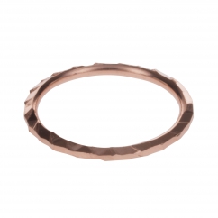 Bague or rose avant doigt - Bague Fine