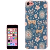 Coque Iphone 5C Bleu Motif Cerf