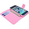 Etui portefeuille Iphone 5/5S/SE Chevrons roses et bleus