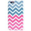 Etui portefeuille Iphone 6/6S Chevrons roses et bleus