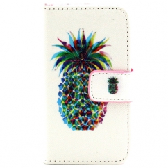 Etui portefeuille Iphone 4 / 4S Ananas