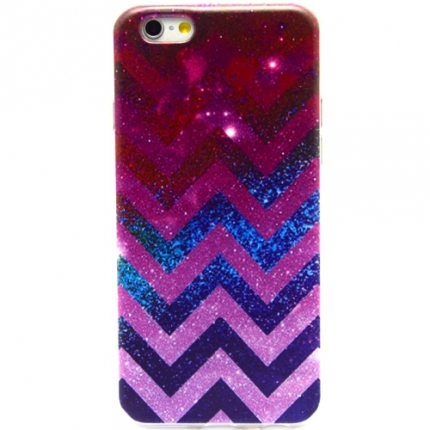 Coque Iphone 6 Plus silicone Chevron Galaxy