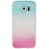 Coque Samsung Galaxy S6 silicone Dégradé bleu et rose