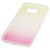 Coque Samsung Galaxy S6 silicone Dégradé vert et rose