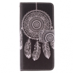 Etui portefeuille Samsung Galaxy S6 Attrape rêve noir