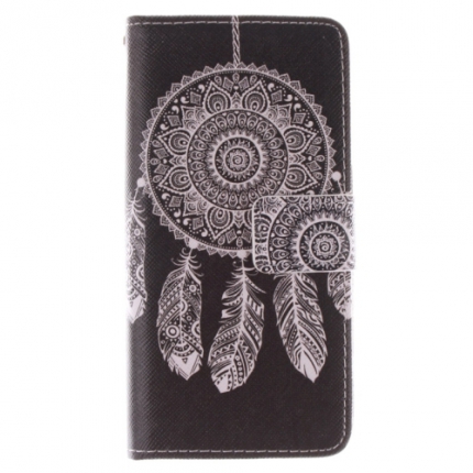 Etui portefeuille Samsung Galaxy S6 Attrape rêve noir