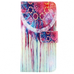 Etui portefeuille Samsung Galaxy S5 Attrape rêve rose