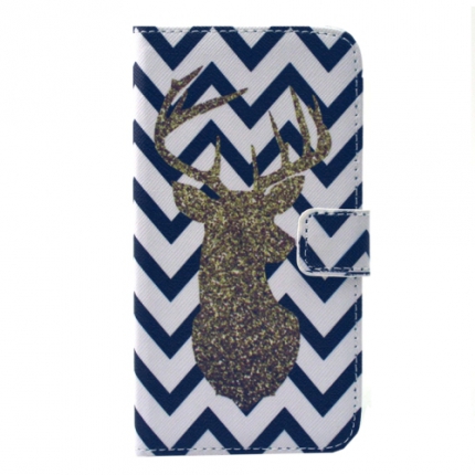 Etui portefeuille Samsung Galaxy S5 Chevron Cerf