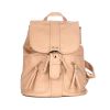 Sac à dos beige détails dorés