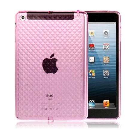 Coque Ipad mini 1/2/3 rose transparent