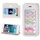 Etui portefeuille Iphone 5 / 5S strass nuage