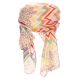 Foulard blanc zig zag 