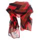 Foulard chevron bordeau
