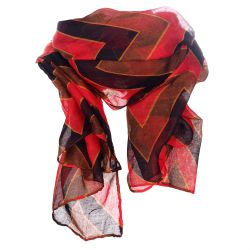 Foulard chevron bordeau