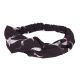 Bandeau cheveux torsadé noir oiseaux