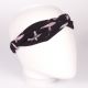 Bandeau cheveux torsadé noir oiseaux