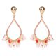 Boucle d'oreille fantaisie femme goutte pierre pastel