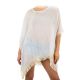 Tunique de plage blanche à frange - Tunique Femme