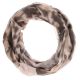 Echarpe tube femme tie and dye taupe