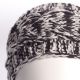 Bandeau tricot - Bandeau large maille chinée blanc et gris
