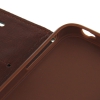 Etui portefeuille Iphone 4 / 4S Noir imprimé Fleurs