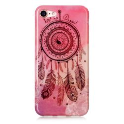 Coque Iphone 7 silicone rose attrape rêve
