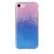 Coque Iphone 7 silicone paillette dégradé rose et bleu