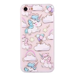 Coque Iphone 7 silicone licorne