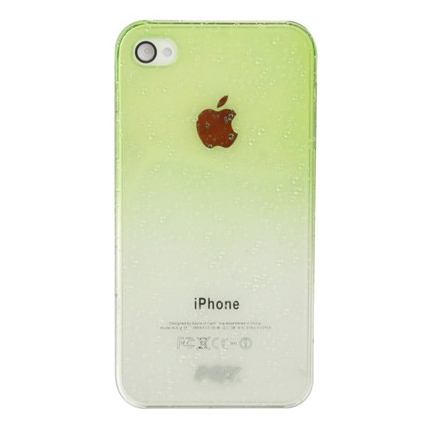 Coque Iphone 4 / 4S Dégradé vert transparente