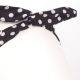 Bandeau cheveux noir à pois blanc - Bandeau Vintage