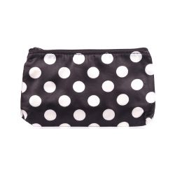 Trousse de Maquillage Noire Pois Blanc
