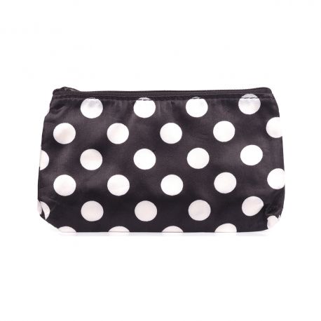 Trousse de Maquillage Noire Pois Blanc
