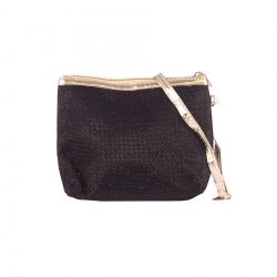 Trousse Maquillage Noire et Dorée - Trousse Femme