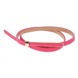 Ceinture fine rose détail doré - Ceinture femme - Ceinture Doré