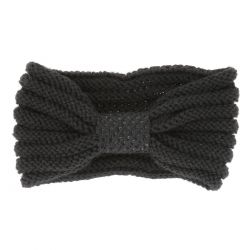 Bandeau Turban Tricot Noir - Bandeau Hiver