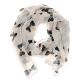 Foulard Voile Crème Noeud - Etole