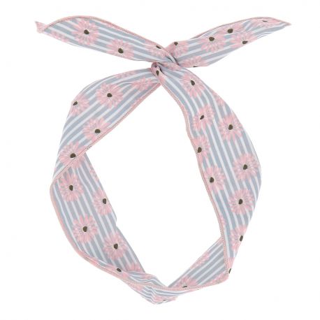 Bandeau à Nouer Marguerite Rose - Bandeau Cheveux