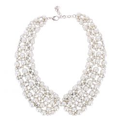 Collier Plastron Perles Nacrées - Collier Mariage