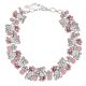 Collier Plastron Strass Rose - Collier Mariage