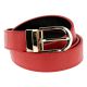 Ceinture Rouge Boucle Dorée - Ceinture Femme Jean