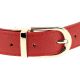 Ceinture Rouge Boucle Dorée - Ceinture Femme Jean